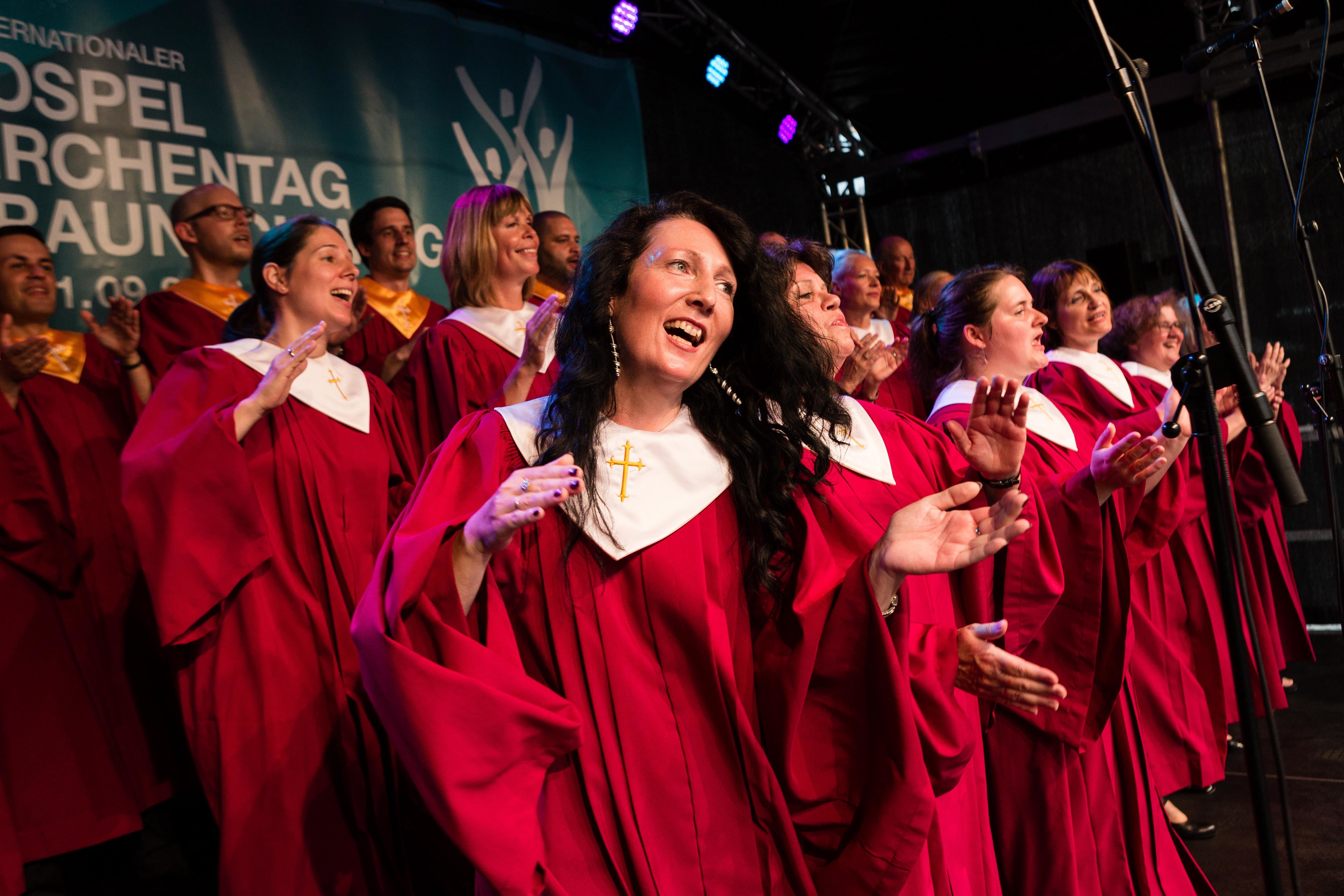 Die Vielfalt des Gospel zeigt der Internationale Gospelkirchentag auf, der am Freitag, 21. September, in Karlsruhe eröffnet wurde.
Foto: Karsten Socher