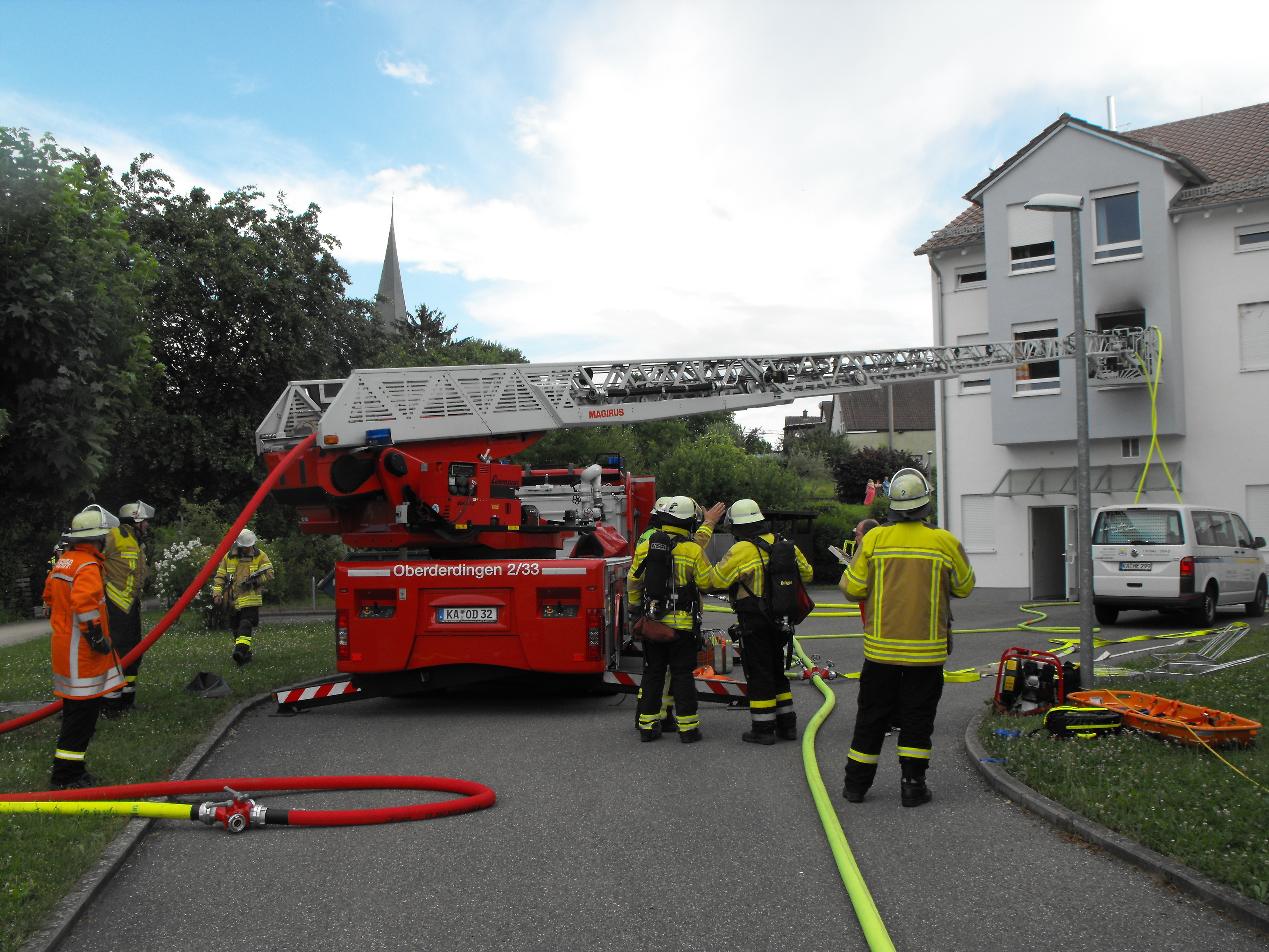 Anklage gegen Pfleger: Nach dem Brand im Seniorenzentrum Haus Edelberg in Oberderdingen war eine Bewohnerin an ihren Verletzungen gestorben.
