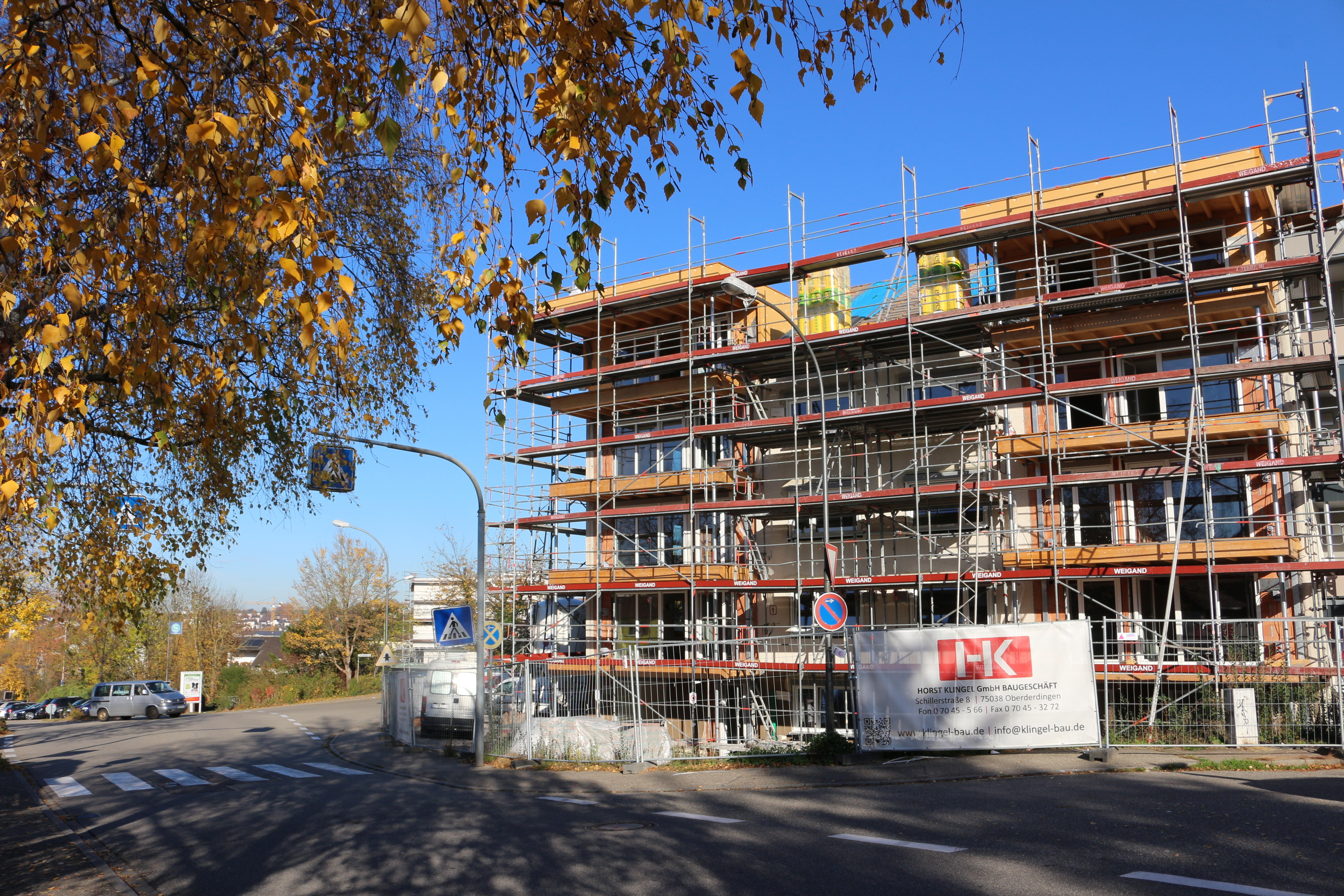 Am Wannnenweg in Bretten entstehen derzeit Häuser, in denen sozialer Mietwohnungsbau entwickelt werden soll.