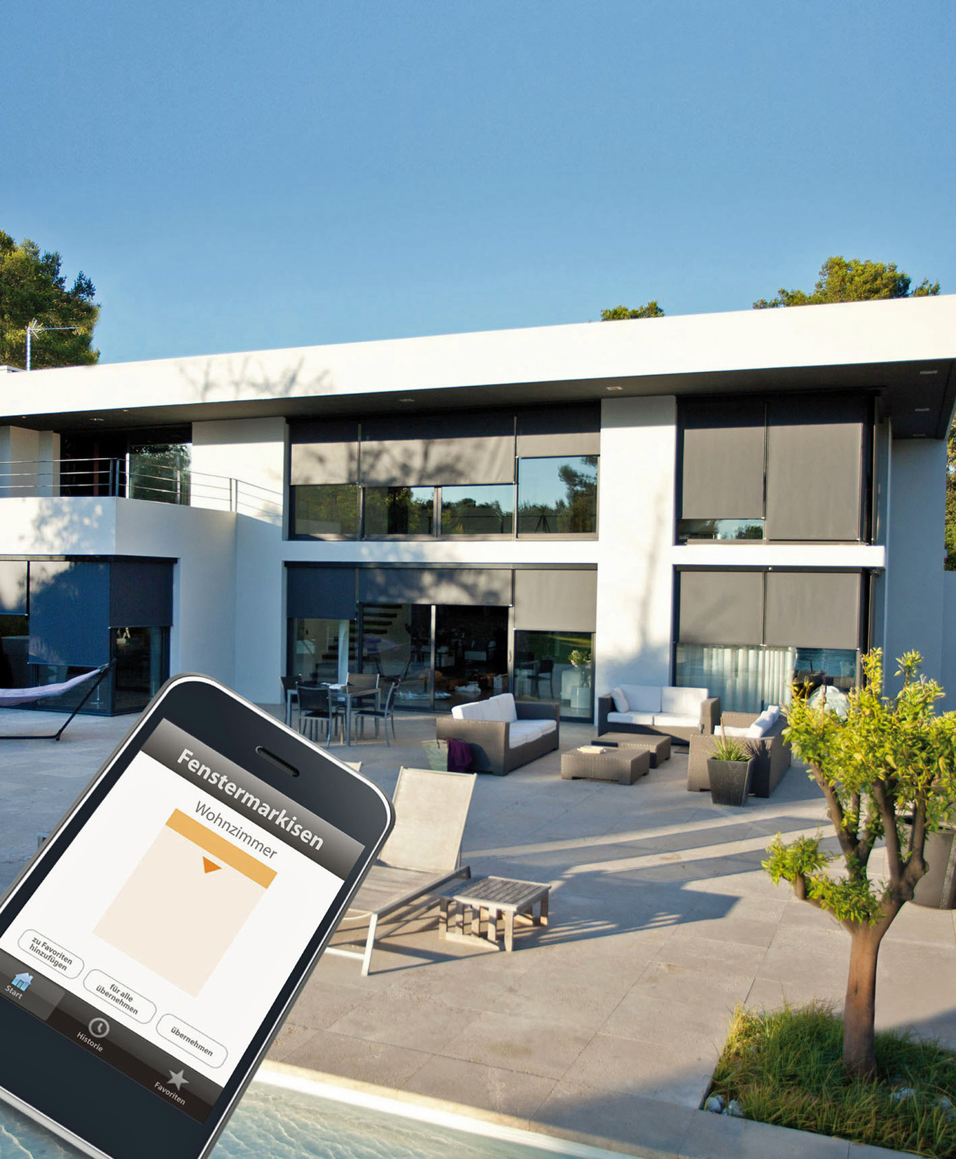 Automation per Smartphone. Foto: VFF/Somfy