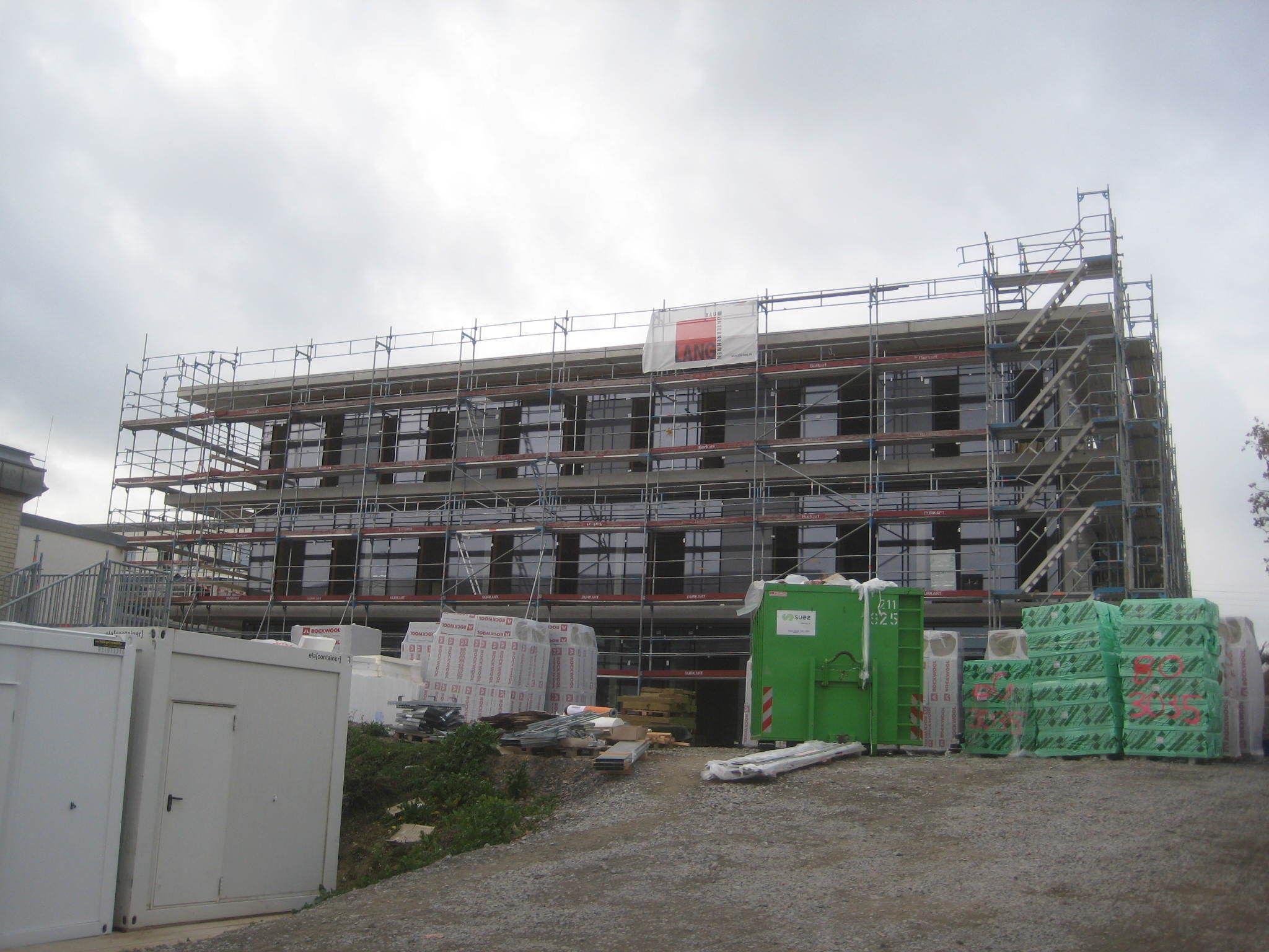Innenausbau hat begonnen: Zum Schuljahr 2019/2020 soll im Neubau der Gemeinschaftsschule Münzesheim der Unterricht beginnen.