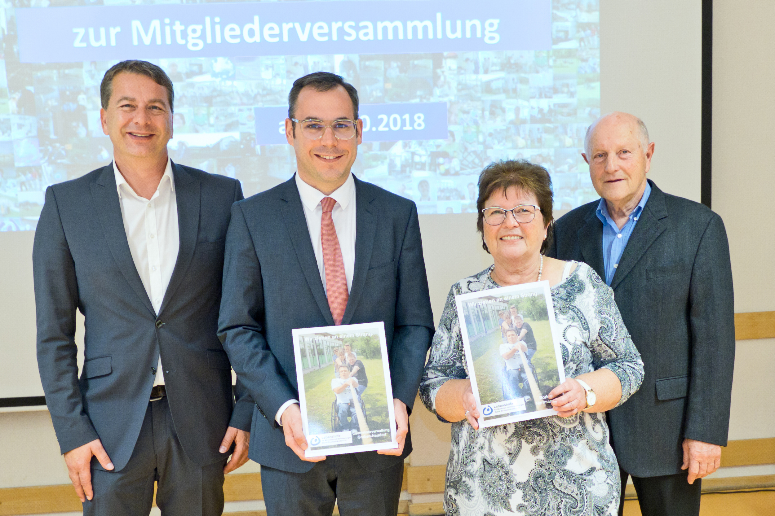 Von links: Robin Kaupisch, Christian Eheim, Doris Hartmann und Alex Huber.